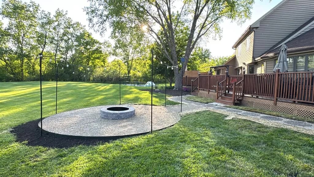 Finished backyard patio project